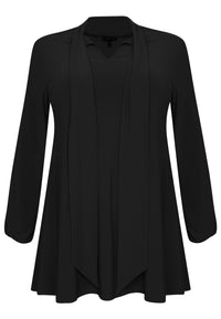 Tunika wide bottom mit Schleife DOLCETunic wide bottom bow DOLCE - black - #3