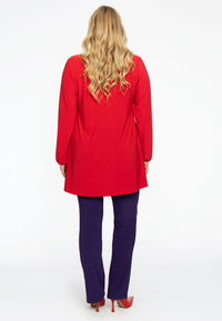 Tunika wide bottom mit Schleife DOLCETunic wide bottom bow DOLCE - red - #3