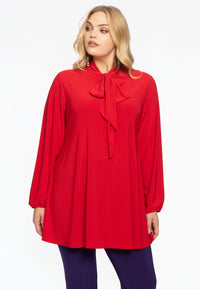 Tunika wide bottom mit Schleife DOLCETunic wide bottom bow DOLCE - red - #1