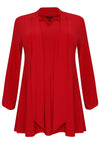 Tunika wide bottom mit Schleife DOLCETunic wide bottom bow DOLCE - red - #4