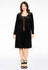 Dress A-line FLOCK - black - #2