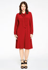 kleid a-linie mit schleife dolce - Rot