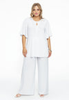 Tunic flare frilled sleeves DOLCE - white - #2