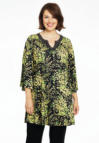Tunic wide bottom strass MIMOSA - black - #1