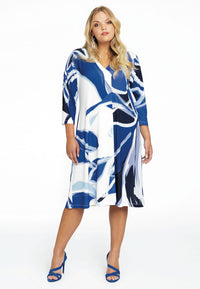 Kleid mit V-Ausschnit VIVIANDress v-neck VIVIAN - blue - #2