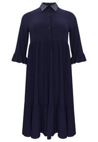 Dress strass collar DOLCE - blue - #4