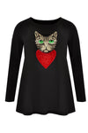 Tunic Cat flare - black - #4