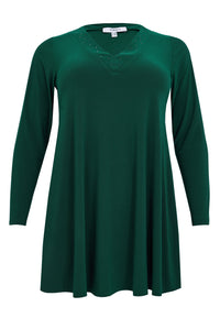 Tunic wide Bottom DOLCE - dark green - #4