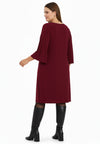 Dress V-neck DOLCE - dark red - #3