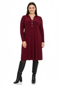 Dress collar DOLCE - dark red - #1