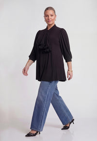 Tunic wide bottom UNI DOLCE - black - #2