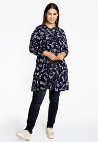 Blouse TULIP/HEART - blue - #2