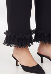 Trousers relaxed frill UNI DOLCE - black - #3