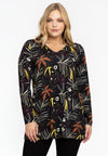 Tunic flare FLORA - black - #1