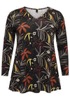 Tunic flare FLORA - black - #4