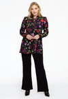 Tunic flare frilled collar LOU - black - #2