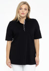 Polo shirt flare - black