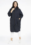 Weiter regenmantel dots - Schwarz