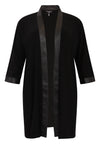 Cardigan with faux leather DOLCE - black - #4