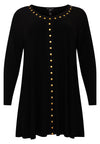 Tunic wide bottom studs DOLCE - black - #4