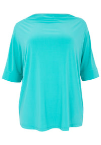Shirt kimono sleeve DOLCE - turquoise - #4