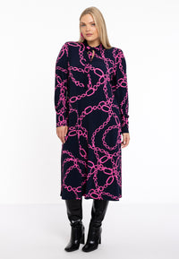 Kleid A-linie mit Schleife CIARADress A-line bow CIARA - blue - #2