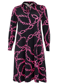 Kleid A-linie mit Schleife CIARADress A-line bow CIARA - blue - #4