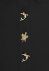 Tunic wide bottom buttons DOLCE - black - #5