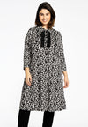 Dress laced frill PANTHERA - black