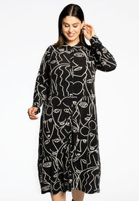 Blouse midi MASK - black - #1