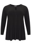 Tunic flare front slit DOLCE - black - #4