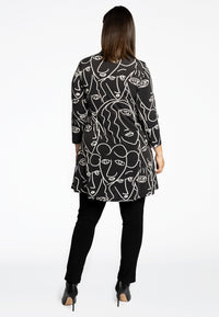 Tunic wide bottom collar MASK - black - #3
