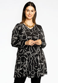 Tunic wide bottom MASK - black - #1
