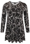 Tunic wide bottom MASK - black - #4
