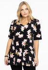 Tunic flare HIBISCUS - black - #2