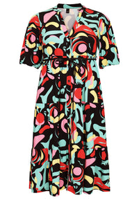 Dress puff sleeves MATISSE - black - #4