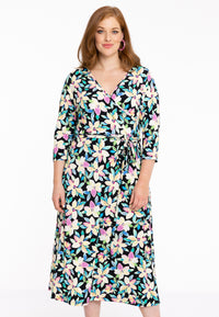 Wrap-dress OPAL - black - #1