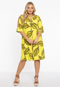Dress open shoulder LAURE - yellow - #2