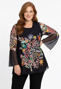 Tunic flare LINDA - black - #2