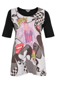 Shirt flare BANG! - black - #4