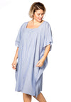 Tunic-blouse square STRIPE - blue - #1
