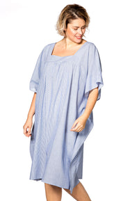 Tunic-blouse square STRIPE - blue - #1