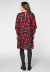 Dress wide sleeves HORSES - black - #3