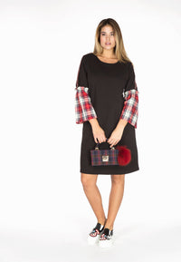 Dress-sweat check cuffs - black - #2