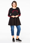 Tunic wide bottom BONJOUR - black