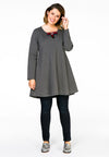 Tunic wide bot bow INTERLOCK - grey - #2