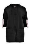 Jacket sweat long zipper - black - #1