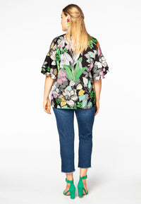 Blouse wide frilled sleeve STACY - multi - #3