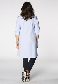 Blouse asymmetric bow STRIPE - blue - #3