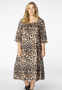 Dress wide LEOPARD - brown - #2